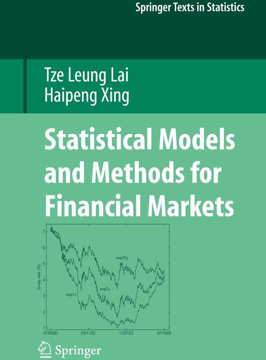 Produktbild Statistical Models and Methods for Financial Markets (Haipeng Xing, Tze Leung Lai, 2010)