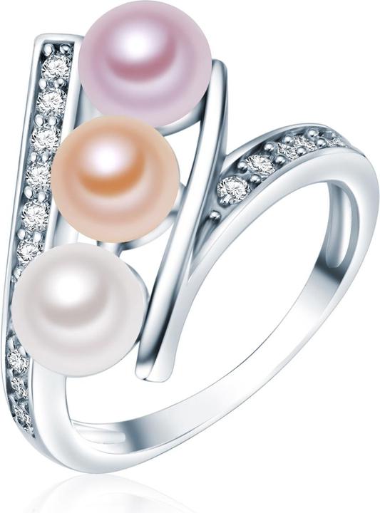 Image du produit Valero Pearls Femme argent sterling zirconium perle d'eau douce de culture argent - 3860 (60, Argent 925)