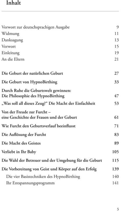 Produktbild HypnoBirthing. Der natürliche Weg zu einer sicheren, sanften und leichten Geburt (Deutsch, Marie F. Mongan, 2021)