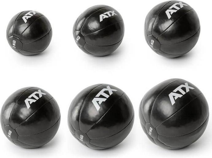Produktbild ATX Medizinball - Kunstleder - schwarz - 5 kg (5 kg, 250 mm)