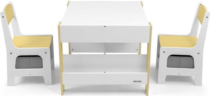 Image du produit Mally Sven table et deux chaises nature Milly (Fauteuil pour enfants)
