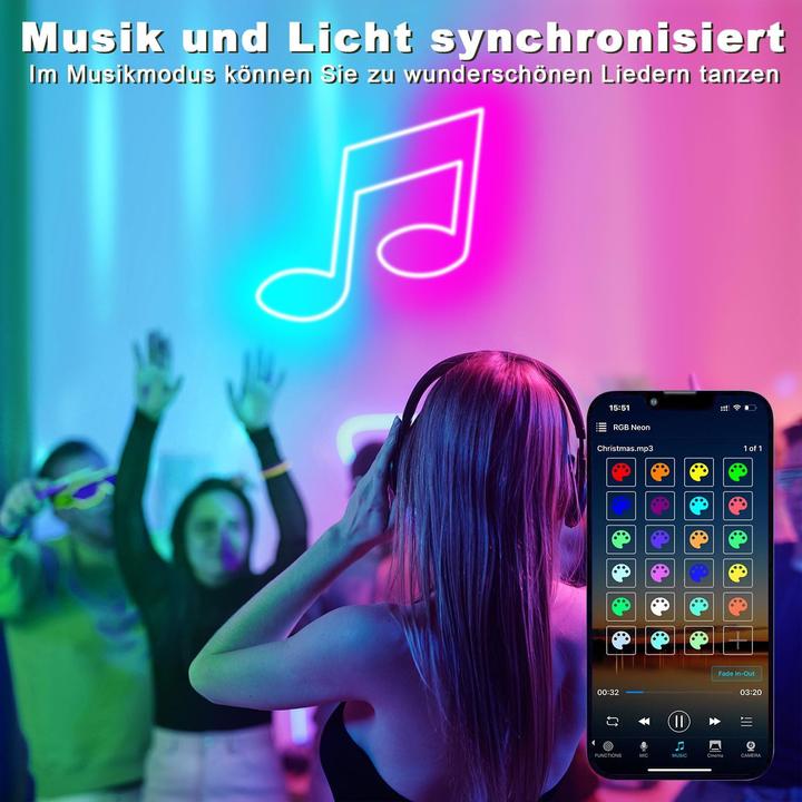 Immagine prodotto LS Neon Strip Set Smart 5m (RGB, 500 cm, Esterno, Interno)