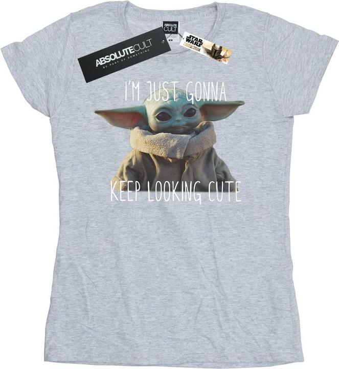 Image du produit Star Wars - T-shirt THE MANDALORIAN KEEP LOOKING CUTE - Femme (S)