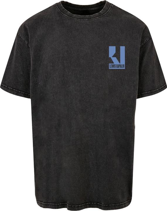 Produktbild Merchcode Lewis Capaldi - Tour grabsheet 3 Acid Washed Oversize Tee - 113795 (3XL)