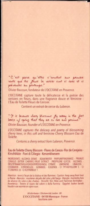 Image du produit L'Occitane Fleur de Cerisier (Eau de toilette, 75 ml)