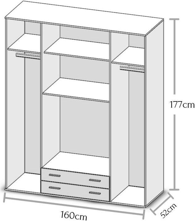 Actual product image Pol-Power Gensingen (160 x 52 x 177 cm)
