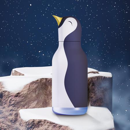 Immagine prodotto Asobu Bestie Penguin - Thermoflasche mit Strohhalm 460 ml (0.46 l)