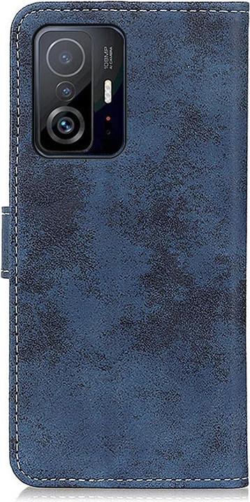 Actual product image Cover-Discount Xiaomi 11T - Vintage case suede look dark blue (Xiaomi Mi 11T Pro)