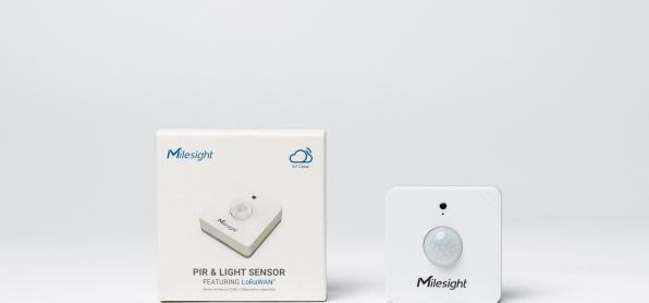 Actual product image Milesight iot lorawan cowork pir & light sensor