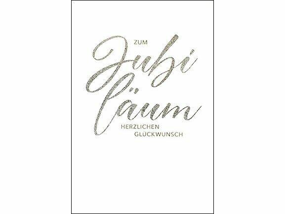 Actual product image ABC Glückwunschkarte Jubiläum 12.5 x 17.6 cm (1 pcs.)