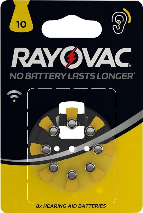 Image du produit Rayovac 10 (8 pcs, A10, 105 mAh)