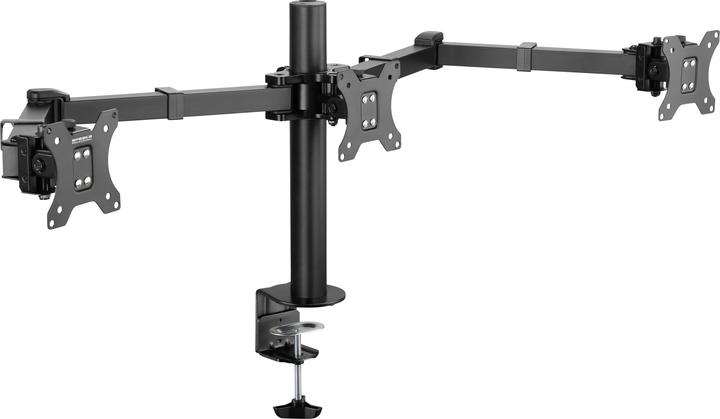 Immagine prodotto SpeaKa Professional Speaka Supporto da tavolo professionale per tre monitor da 43,18 - 68,58 cm (17 - 27) pollici (Tavolo, 27")