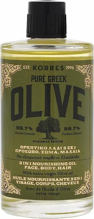 Korres Olive Nährendes 3 in 1 Öl (Körperöl, 100 ml)