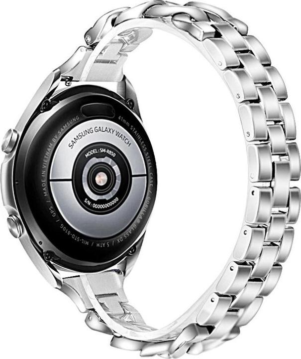 Actual product image Cover-Discount 20mm stainless steel bracelet silver (20 mm, Stainless steel)
