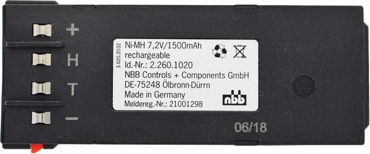 Actual product image AccuCell Akku NBB Nano 2.254.1011 Akku 22501000, Nano 22541000, Nano 22601020 (7.20 V, 1500 mAh)