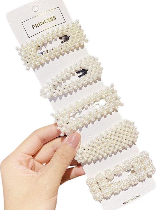 Image du produit JTI Pinces à cheveux avec perles - Set - 5pcs