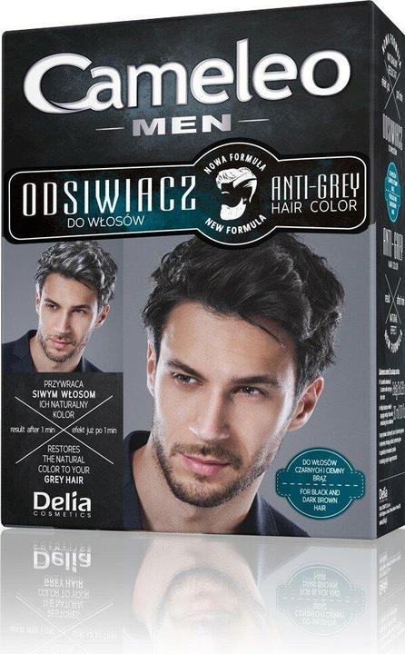 Delia Cosmetics Cameleo - Men Anti-Grey Hair Color odsiwiacz do wÅ‚osÃ³w 01 B (01 Black)