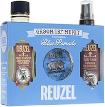 Reuzel Blue Pomade Groom Try Me Kit - Haarpflege-Geschenkset für Männer (Haarpflege set)