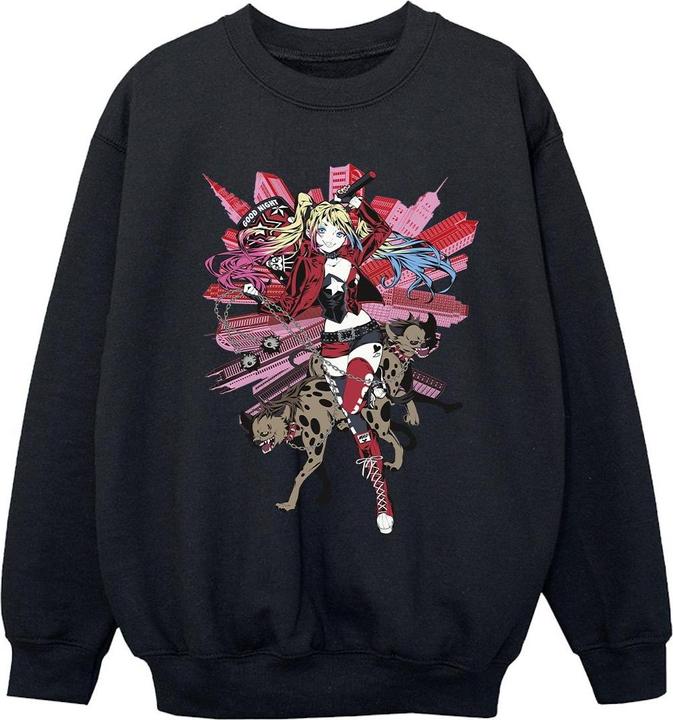 Image du produit - Sweat HARLEY QUINN HYENAS - Fille (140, 146)