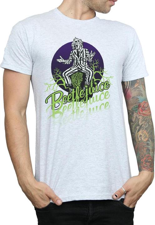Actual product image Beetlejuice Mens Faded Pose T-Shirt (L)