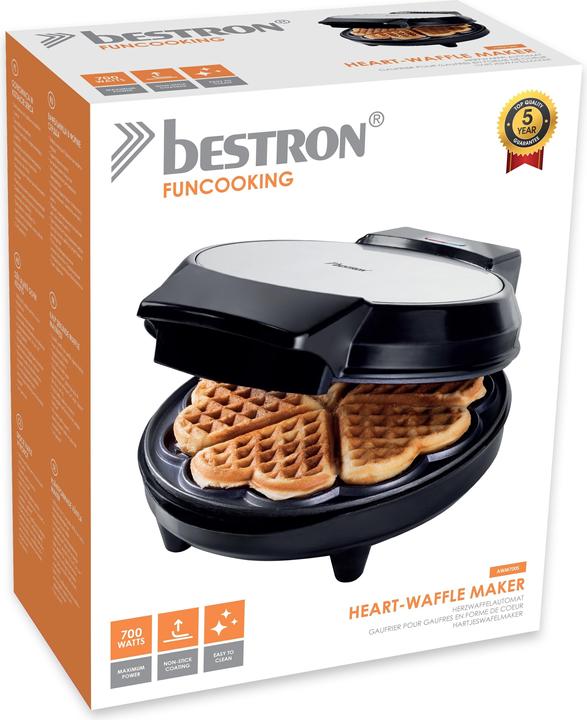 Actual product image Bestron AWM700S Waffle iron 5 waffle(s)