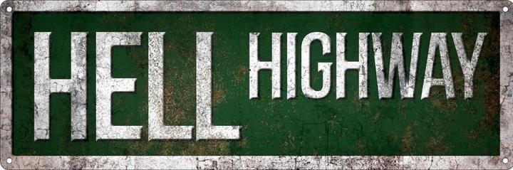 Grindstore Blechschild Hell Highway