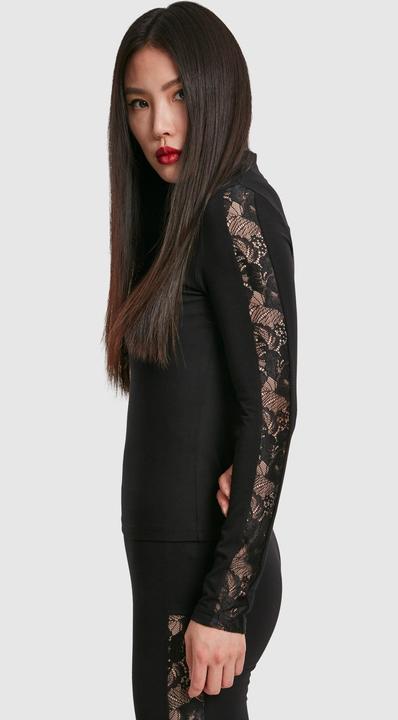 Actual product image Urban Classics Ladies Lace Striped LS (XL)