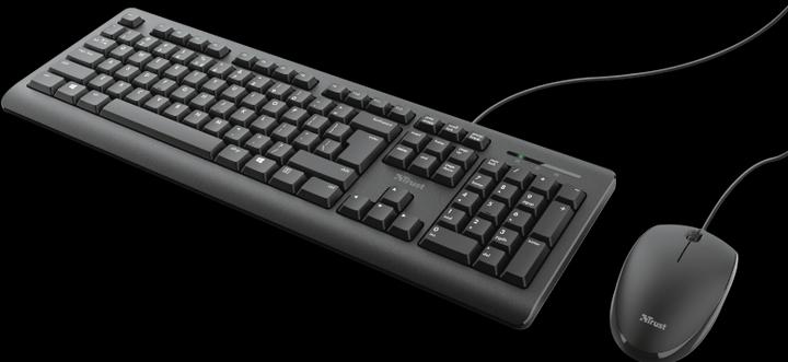 Actual product image Trust Primo Keyboard USB QWERTY German Black (DE, Cable)