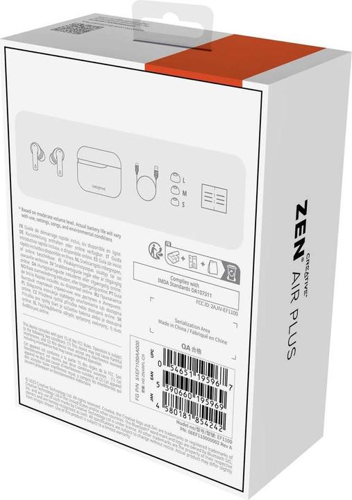 Actual product image Creative Zen Air Plus (ANC, 32 h, Wireless)