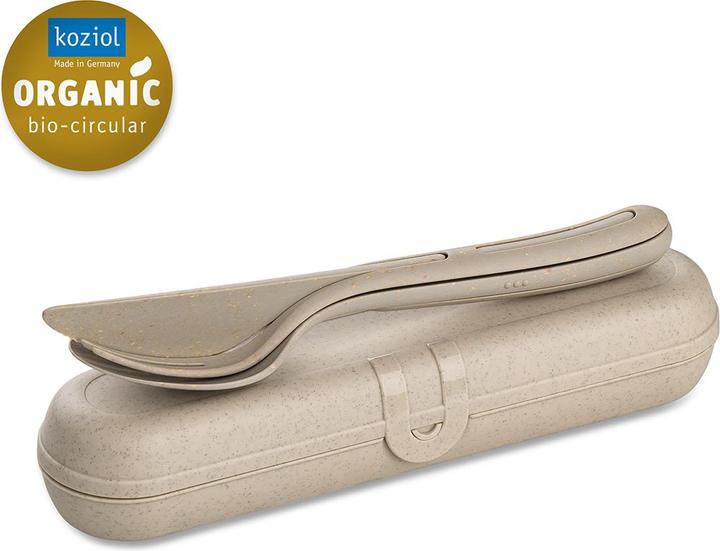 Produktbild Koziol Besteckset KLIKK READY 7070700 sand (3 Stück, Besteck Set)