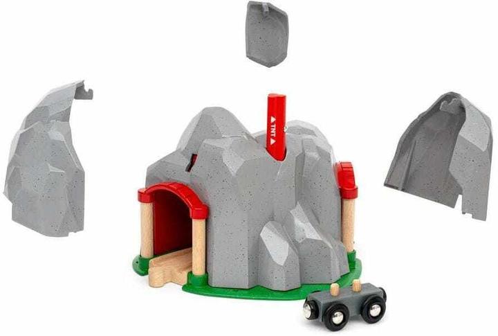 Productafbeelding Ravensburger BRIO World - 36044 Tunnel met opblaasfunctie | Treinset voor kinderen vanaf 3 jaar