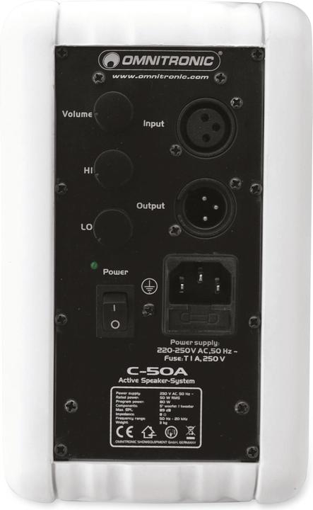 Immagine prodotto Omnitronic C-50A (Attivo, 1x 80 W)