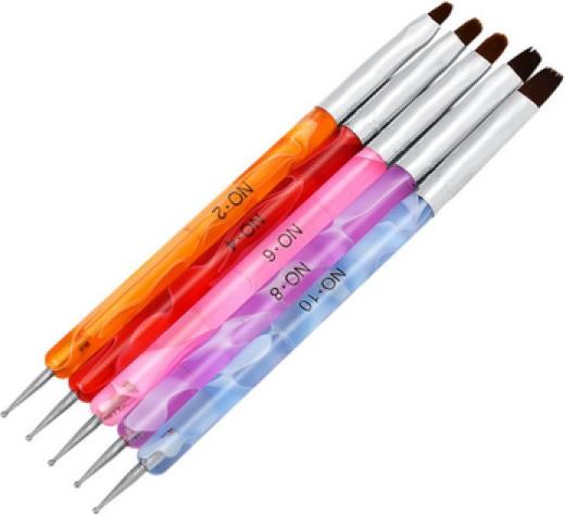 Image du produit Nagellack24 Set de 5 pinceaux/pointes