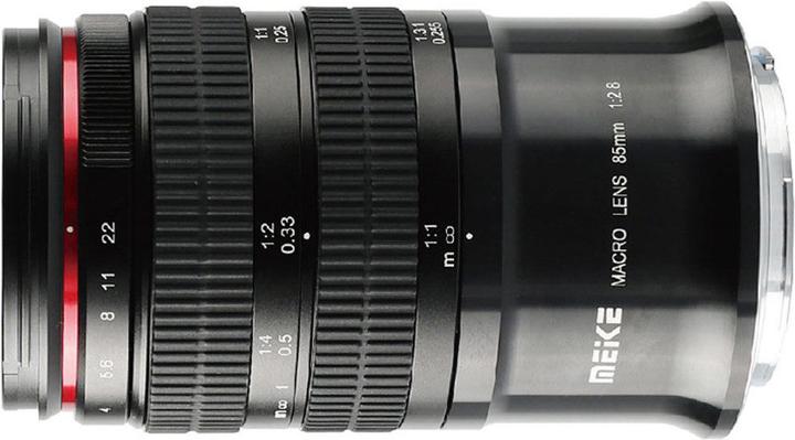 Actual product image Meike 85mm f/2.8 Macro, Canon RF (Canon RF, APS-C / DX)