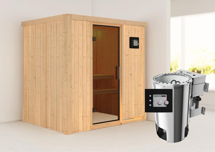 Actual product image Karibu Fanja without roof rim (Plug & Play 3,6 KW - Bio external control)