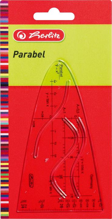 Image du produit Herlitz Parabole unitaire, transparente, plastique (122 mm)