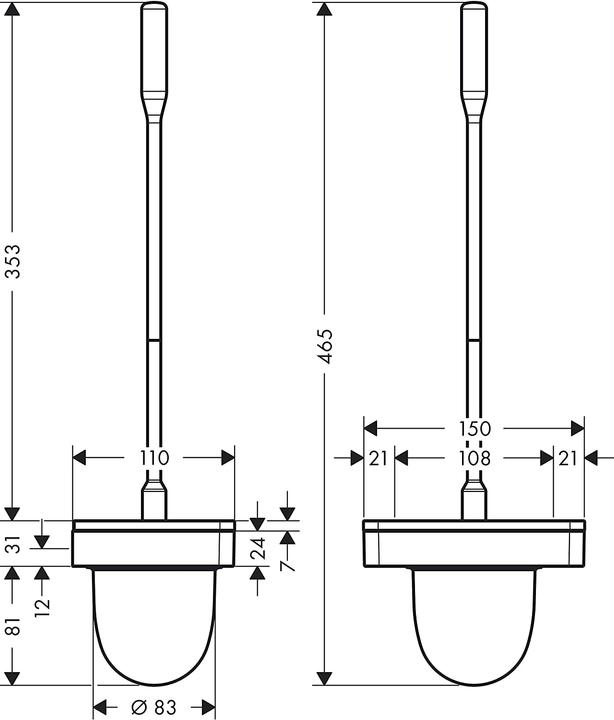 Produktbild Axor WC Bürstenhalter