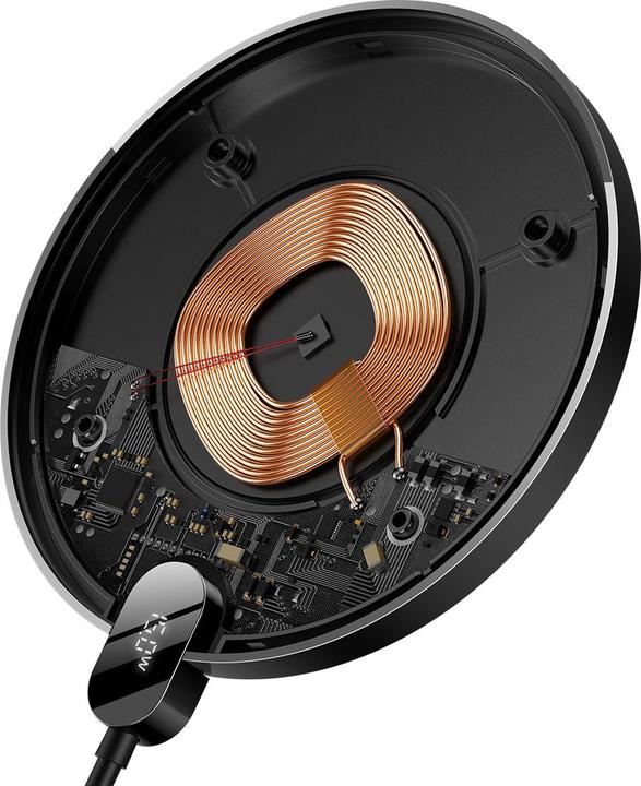 Actual product image Baseus Digital LED Display Wireless Charger 15W (15 W)