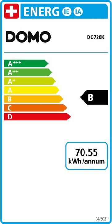 Etichetta energetica Domo DO720K