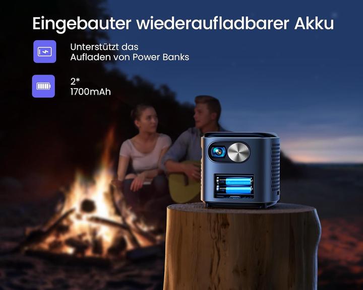 Actual product image WiMiUS Q2 Mini Beamer