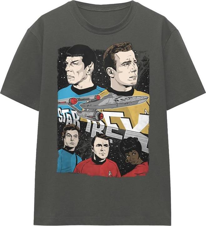 Actual product image Unisex Adult Illustrated Crew T-Shirt (M)
