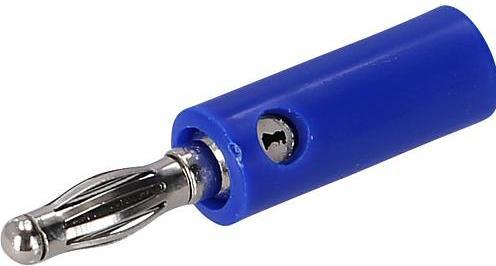 Actual product image EGB Banana plug 4 mm blue