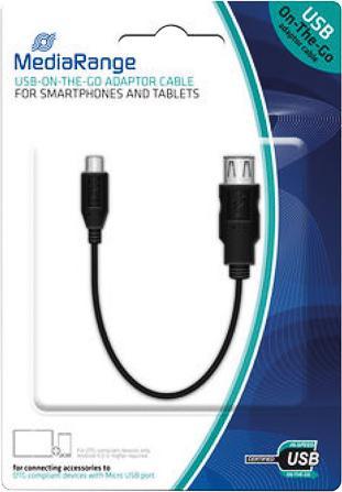 Actual product image MediaRange USB2.0 / microUSB 0.2m cable (0.20 m, USB 2.0)