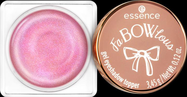 Actual product image essence FaBOWlous gel eyeshadow topper (So Dazzling, Bow)