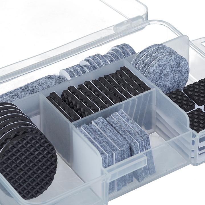 Actual product image Relaxdays 136x furniture glides (Felt gliders, 136 Piece)