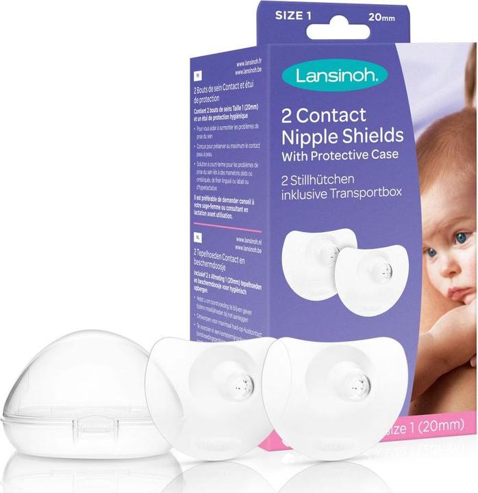 Actual product image Lansinoh Breastfeeding caps 20 mm, 2 pcs (One size)