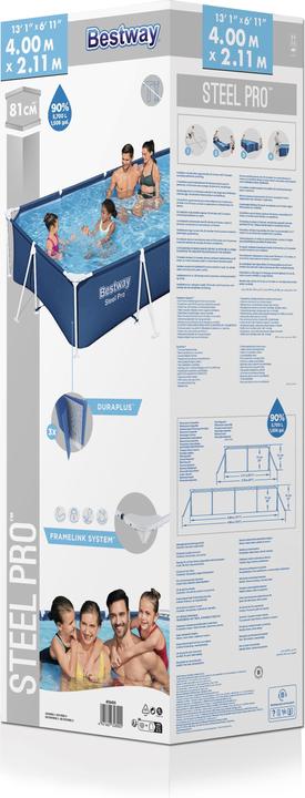 Actual product image Bestway Steel Pro (4000 x 2110 x 810 mm)