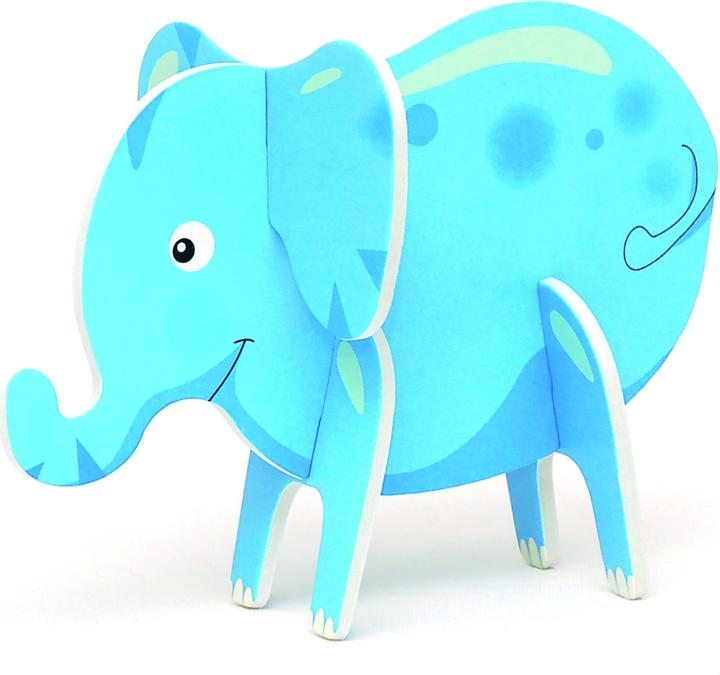 Produktbild Goobay Minimosi Puzzle 3D Wild Animals orange