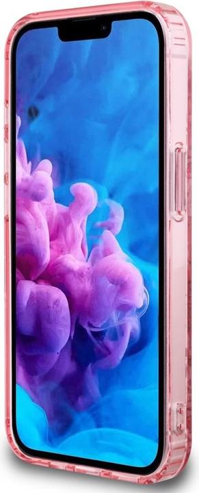 Actual product image Guess Case IML Flowers MagSafe for iPhone 16e pink (Apple iPhone 16e)