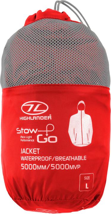 Produktbild Highlander Stow & Go Red Packaway Jacket - Xs (XS)